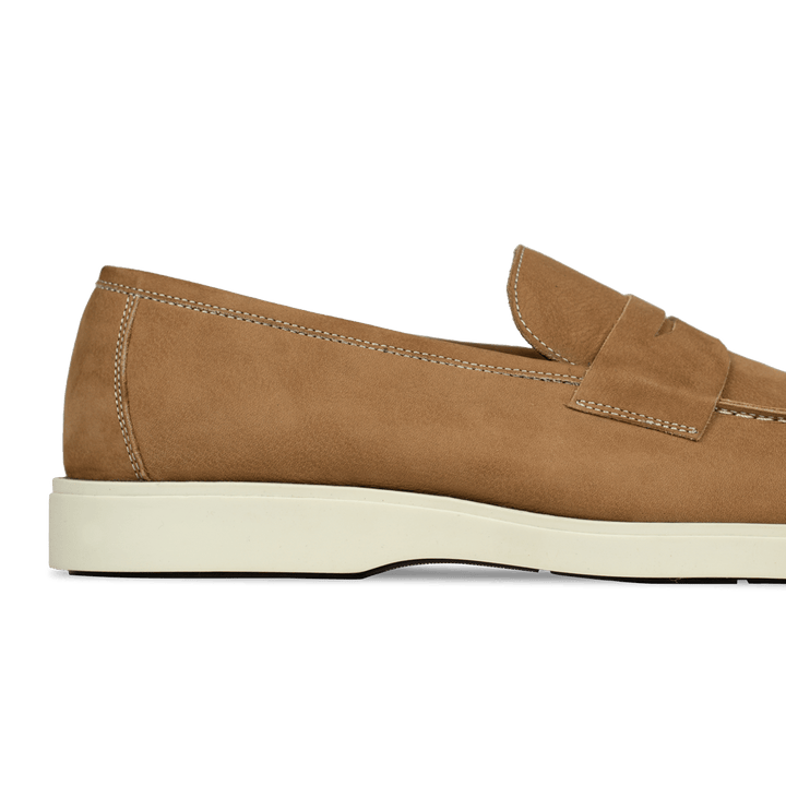 Alan: Mocassin Homme - Gomme Cognac - Bleather Maroc