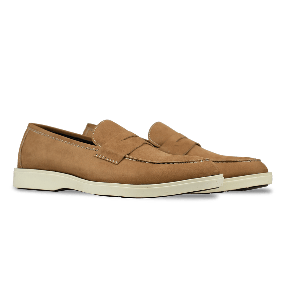 Alan: Mocassin Homme - Gomme Cognac - Bleather Maroc