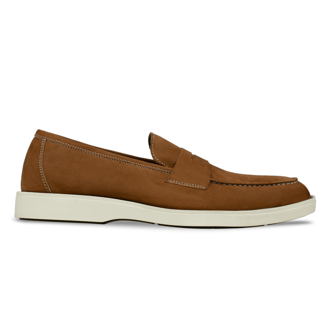 Alan: Mocassin Homme - Gomme Marron - Bleather Maroc