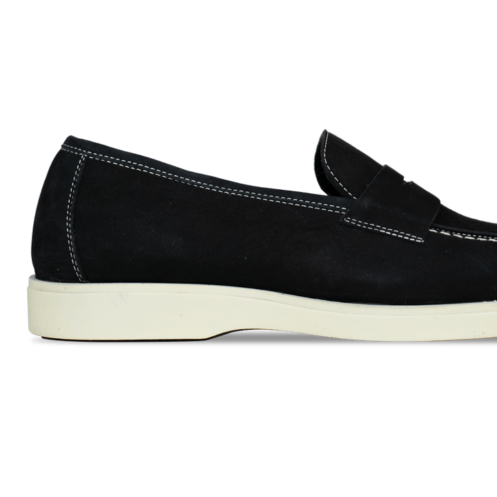 Alan: Mocassin Homme - Gomme Noir - Bleather Maroc