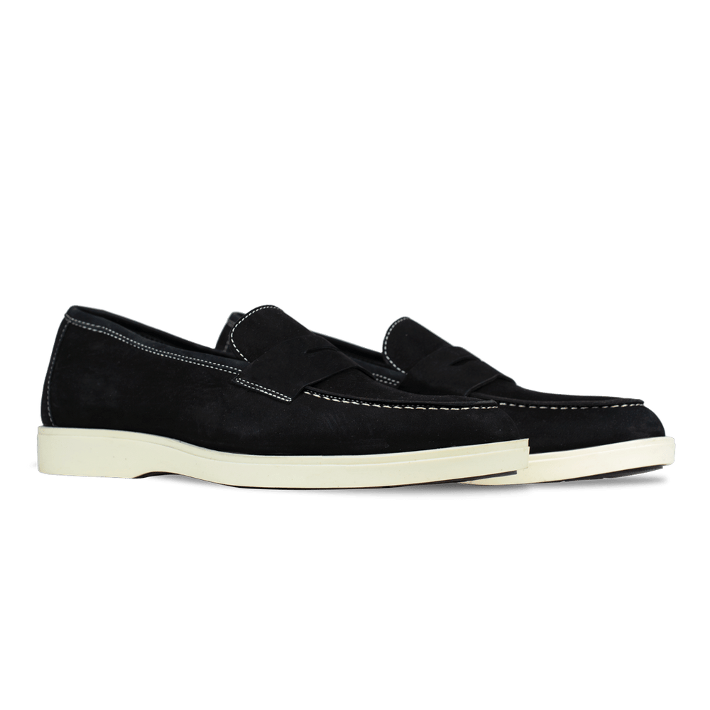 Alan: Mocassin Homme - Gomme Noir - Bleather Maroc