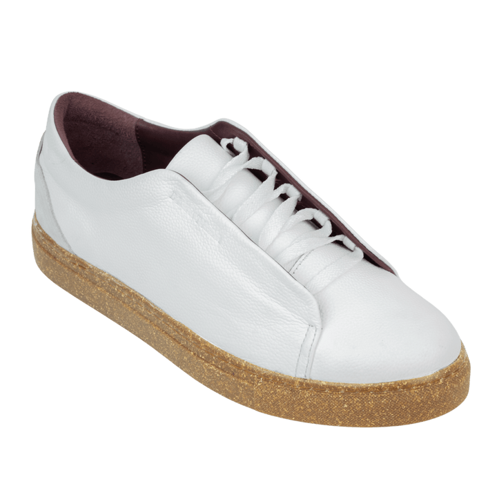 Albert : Sneakers Homme - Cuir Blanc - Bleather Maroc