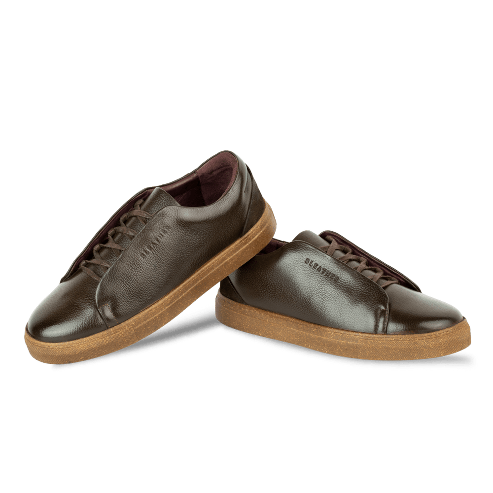 Albert : Sneakers Homme - Cuir Marron - Bleather Maroc