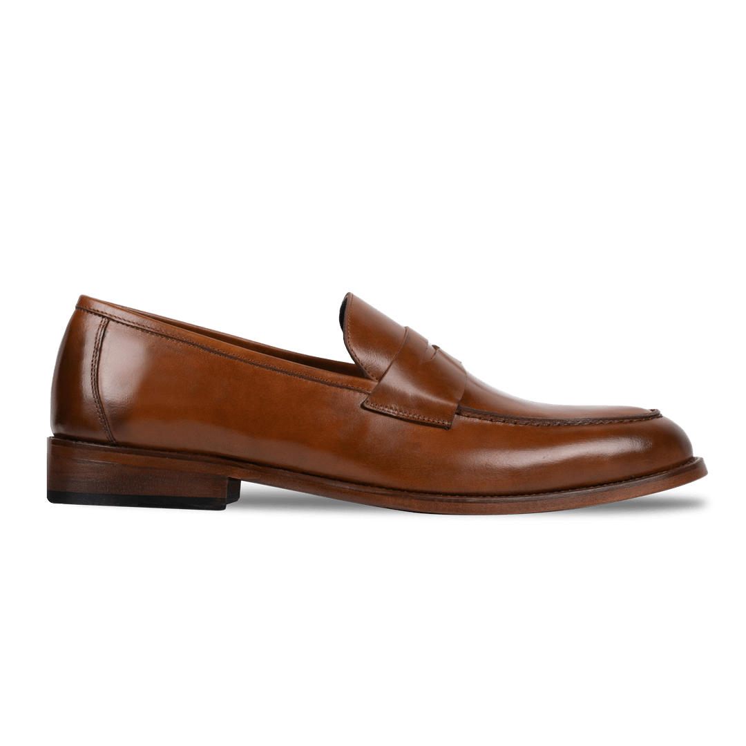 Andrew: Mocassin Homme - Cuir Marron - Bleather Maroc