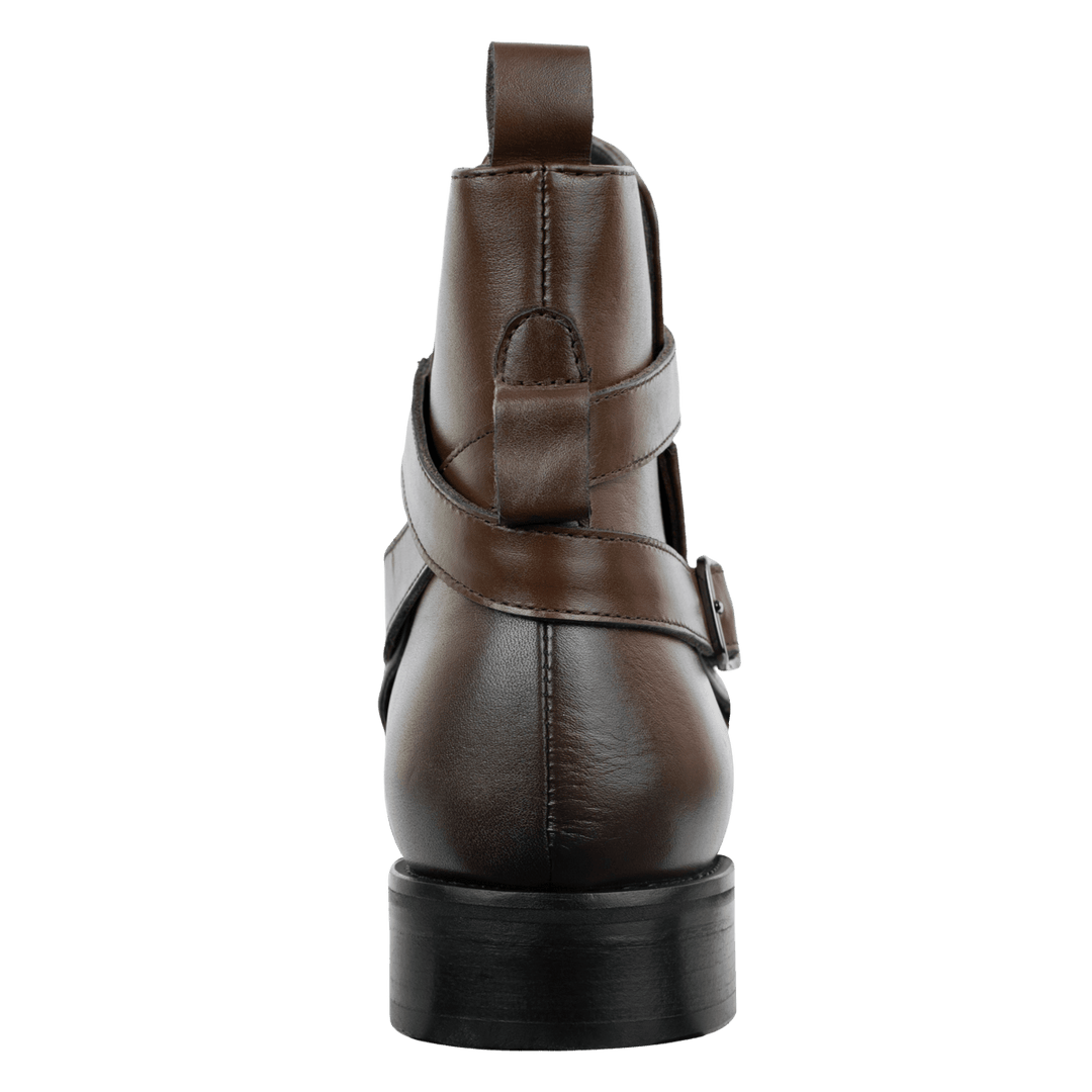 Ashem: Boots Homme - Cuir Marron - Bleather Maroc