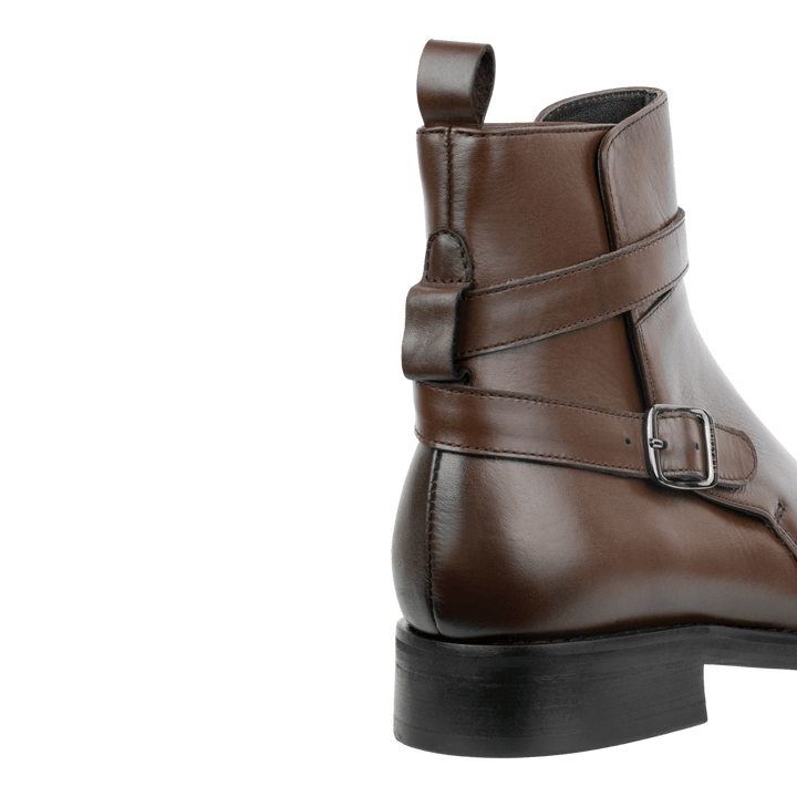 Ashem: Boots Homme - Cuir Marron - Bleather Maroc