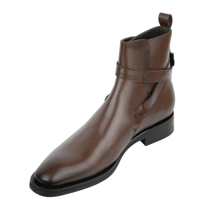 Ashem: Boots Homme - Cuir Marron - Bleather Maroc