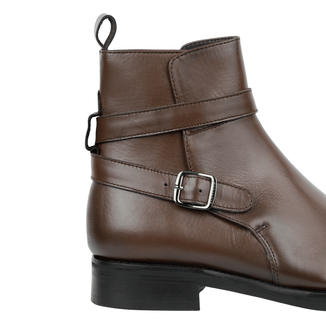 Ashem: Boots Homme - Cuir Marron - Bleather Maroc