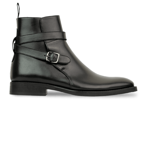 Ashem: Boots Homme - Cuir Noir