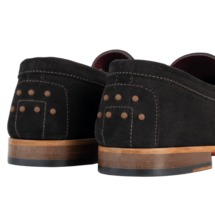 Axel : Mocassin Homme - Daim marron - Bleather Maroc