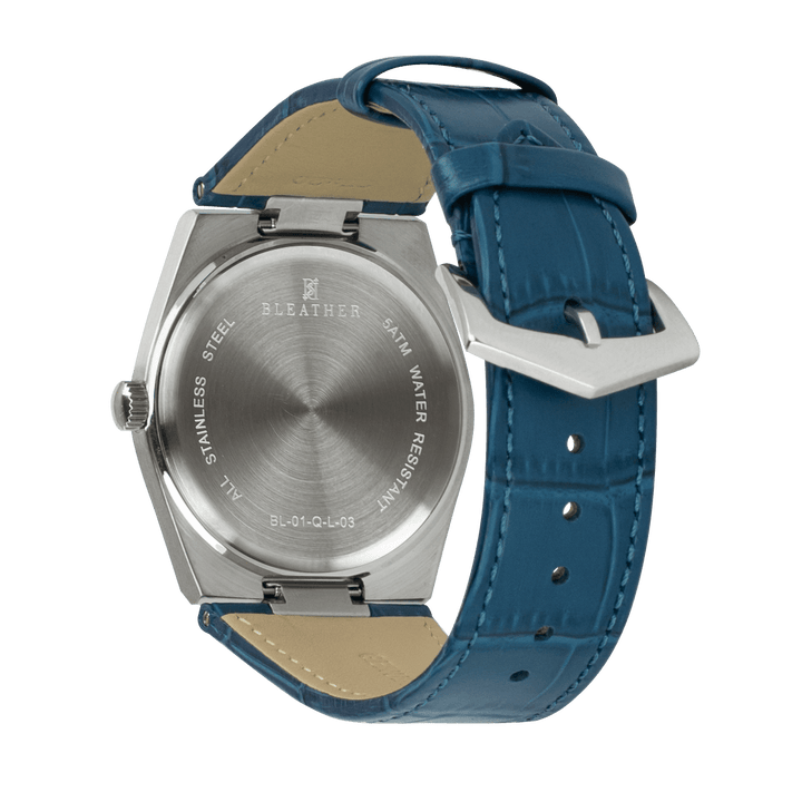 Axis: Montre Quartz Homme – Cuir Bleu - Bleather Maroc