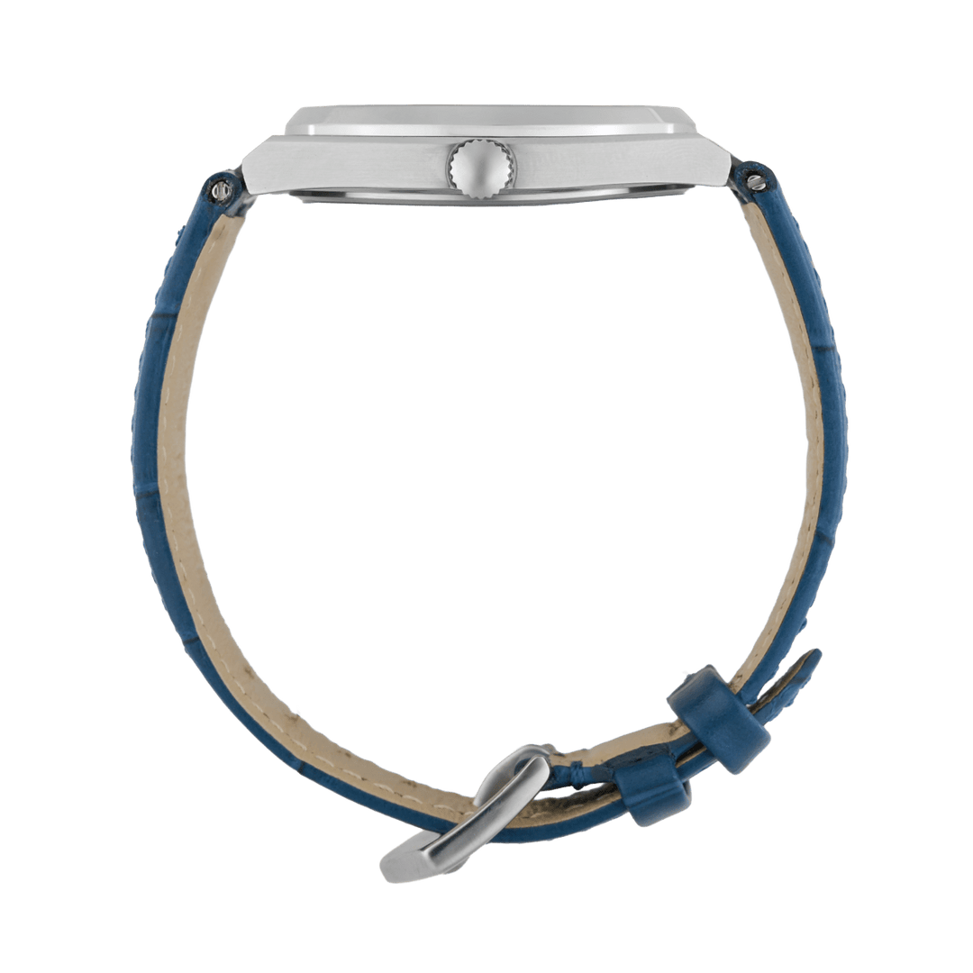 Axis: Montre Quartz Homme – Cuir Bleu - Bleather Maroc