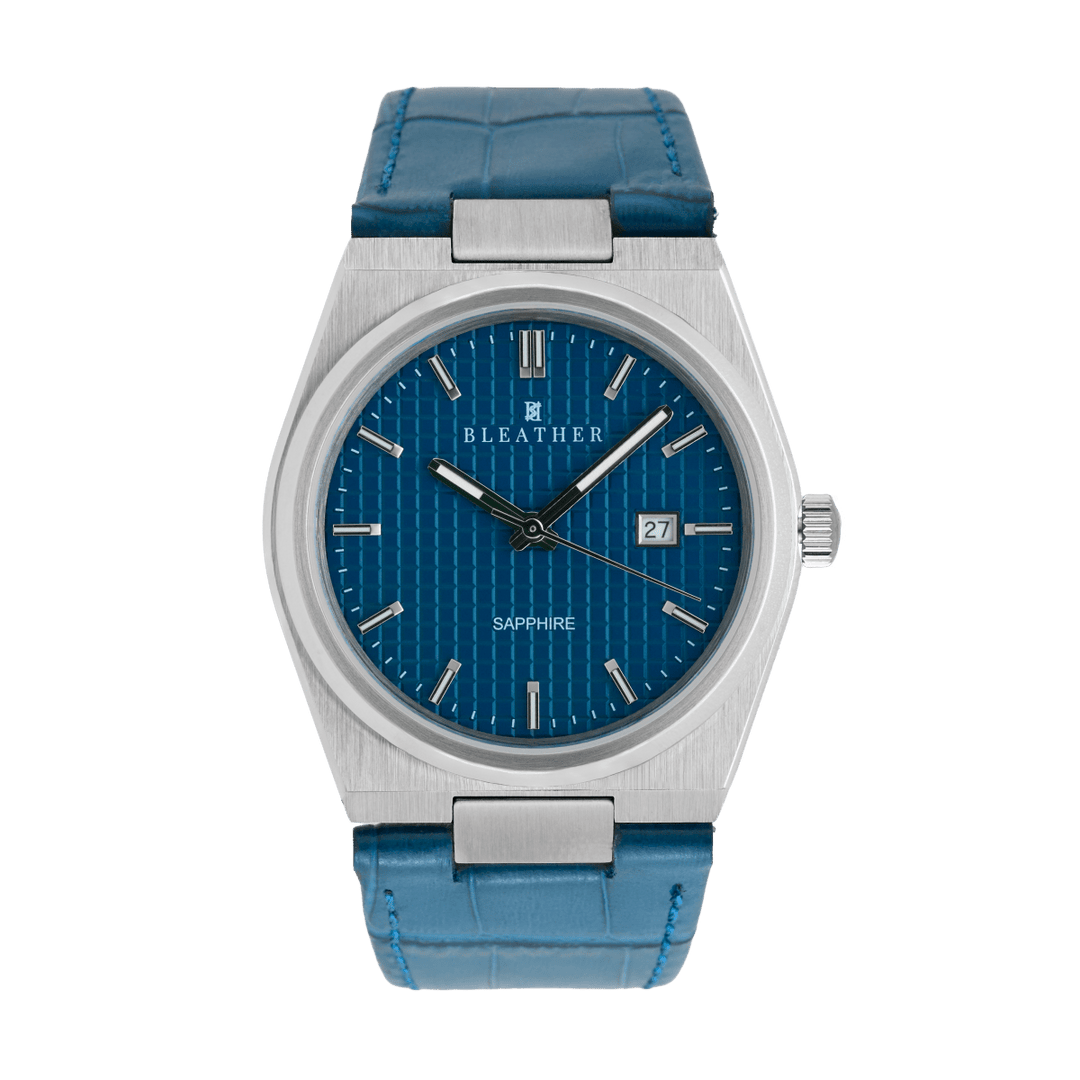 Axis: Montre Quartz Homme – Cuir Bleu - Bleather Maroc