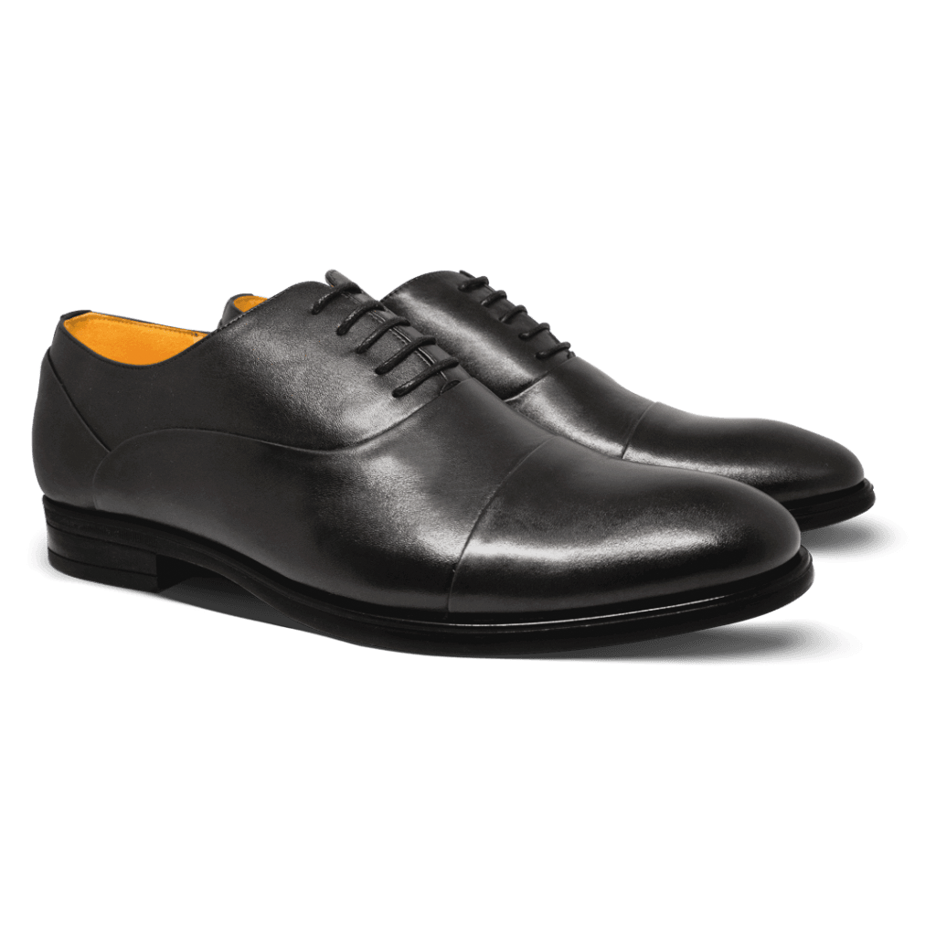 Axton: Richelieu Homme - Cuir Noir - Bleather Maroc