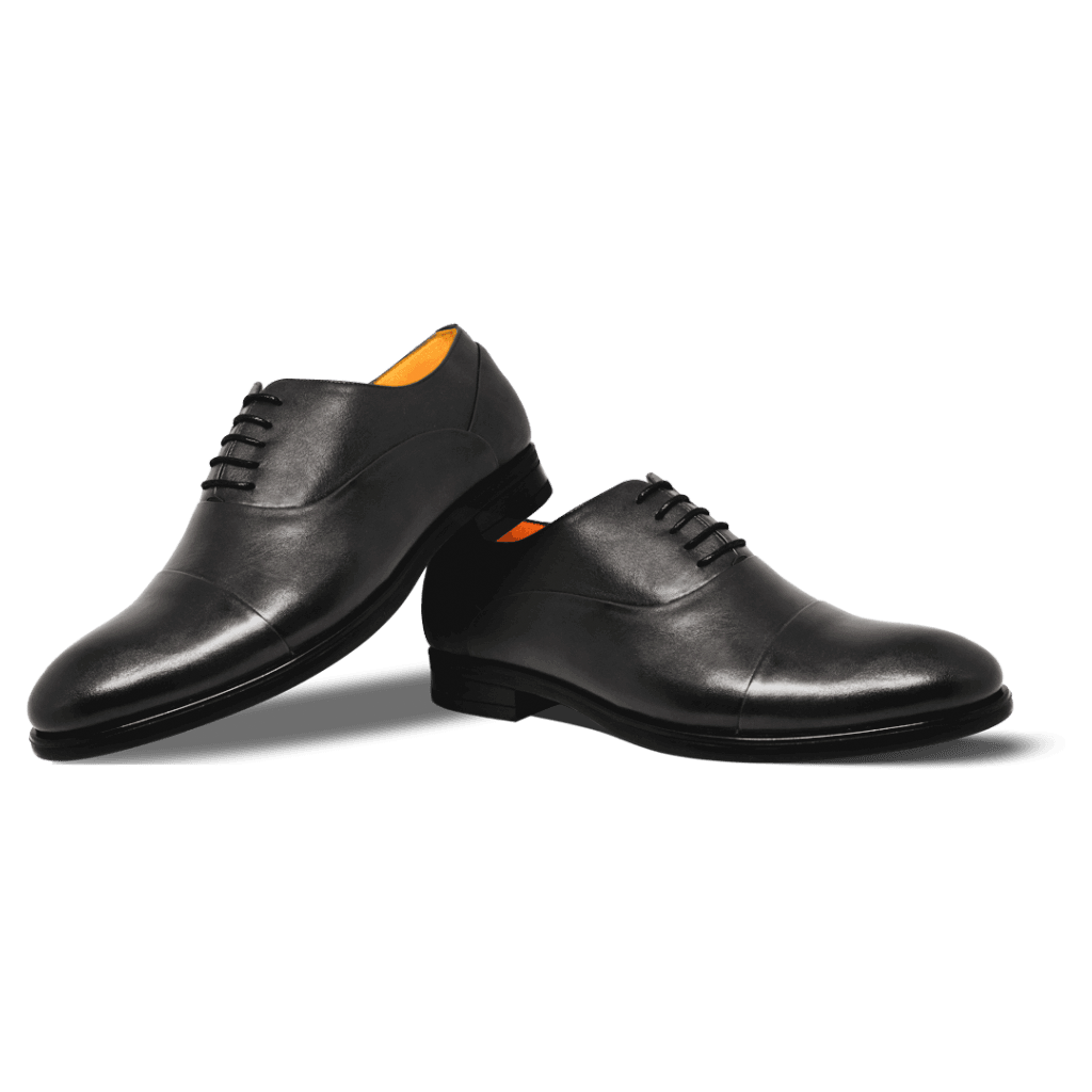 Axton: Richelieu Homme - Cuir Noir - Bleather Maroc