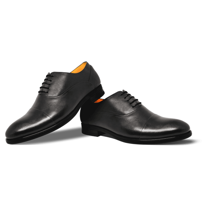 Axton: Richelieu Homme - Cuir Noir - Bleather Maroc