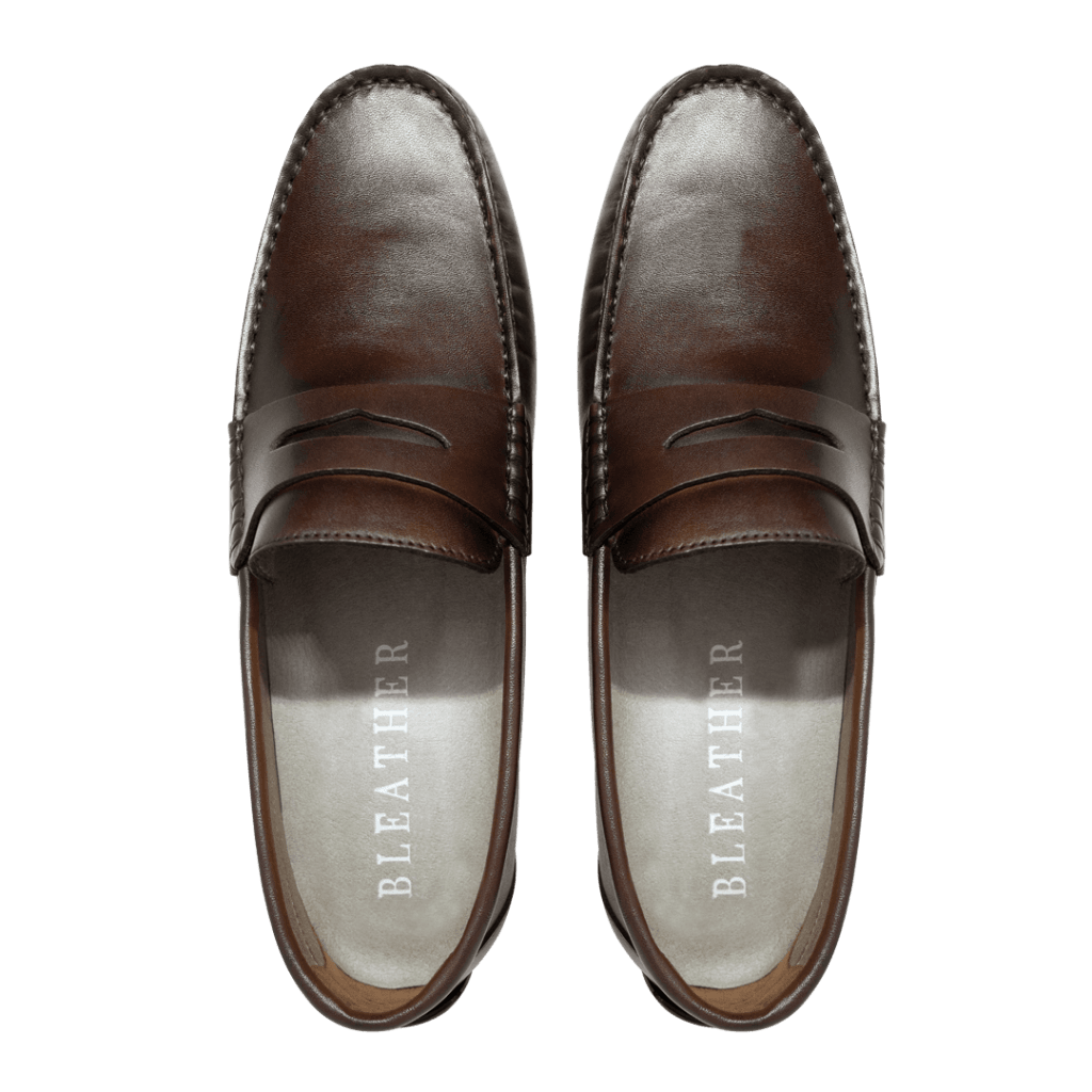 Barclay: Mocassin Homme - Cuir Marron - Bleather Maroc