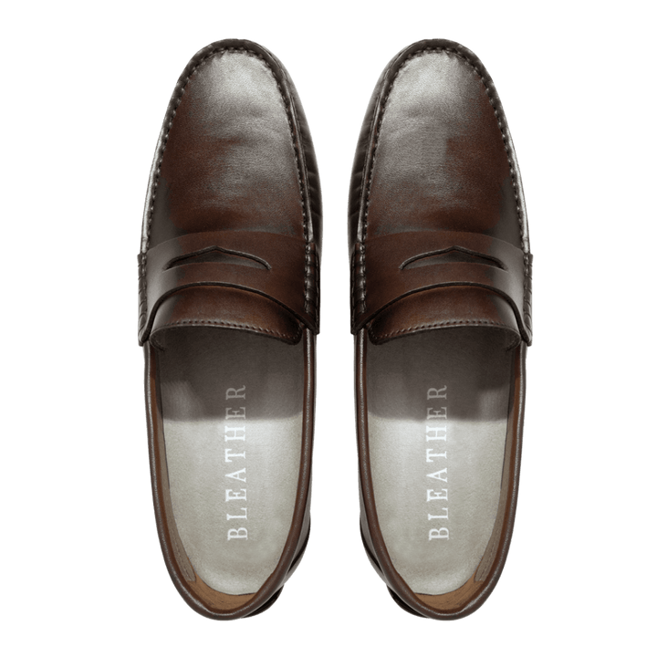 Barclay: Mocassin Homme - Cuir Marron - Bleather Maroc