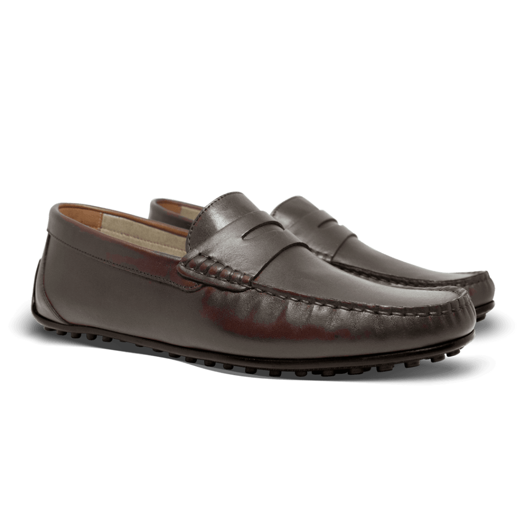 Barclay: Mocassin Homme - Cuir Marron - Bleather Maroc