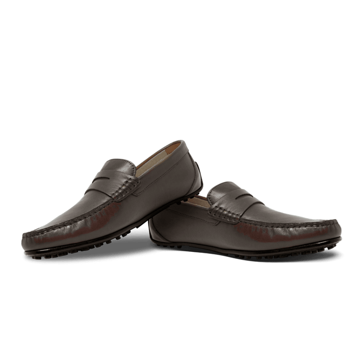 Barclay: Mocassin Homme - Cuir Marron - Bleather Maroc