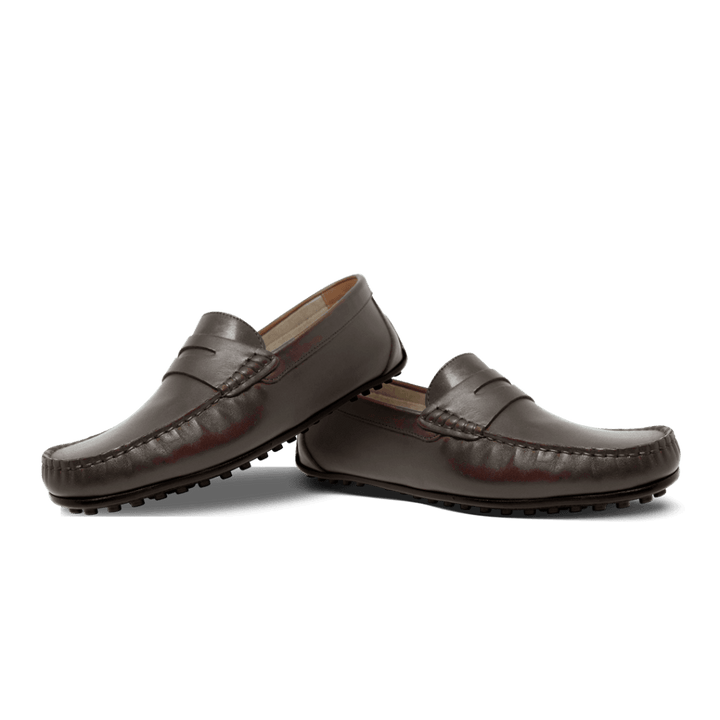 Barclay: Mocassin Homme - Cuir Marron - Bleather Maroc