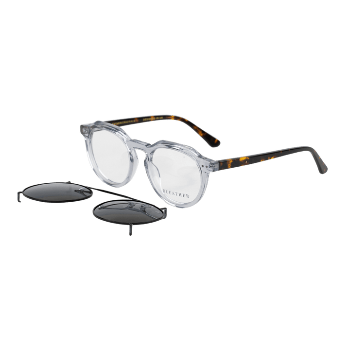 Bastion: Lunettes à clips de luxe Transparent - Bleather Maroc