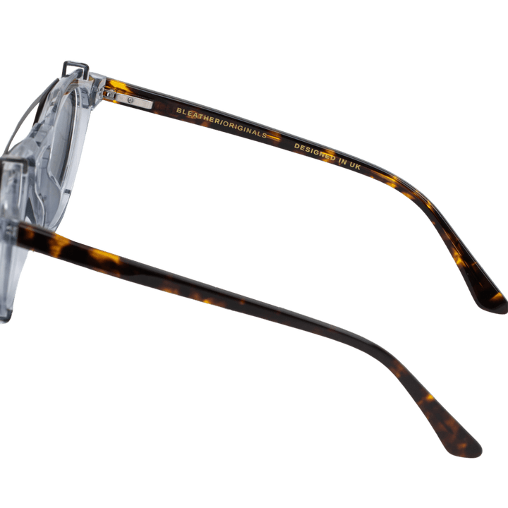 Bastion: Lunettes à clips de luxe Transparent - Bleather Maroc