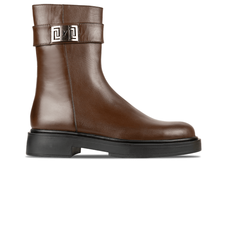 Beatrice: Bottes Femme - Cuir Marron - Bleather Maroc