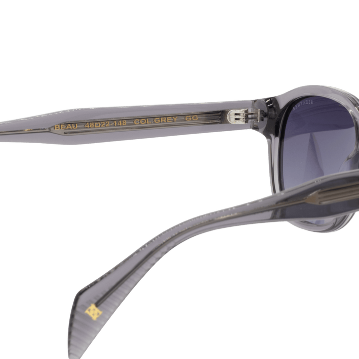 Beau: Lunettes de soleil de luxe Gris - Bleather Maroc