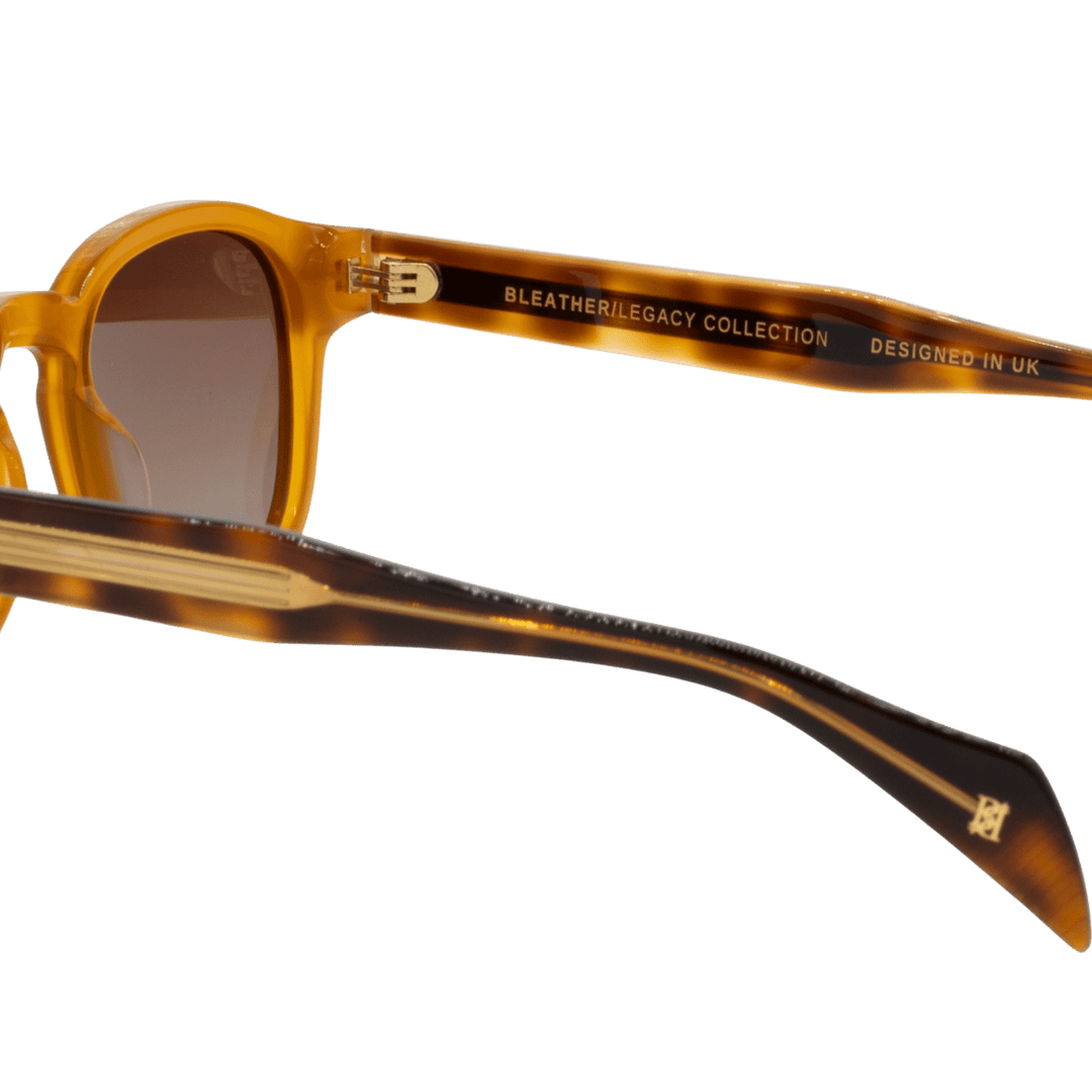 Beau: Lunettes de soleil de luxe Marron/Havane - Bleather Maroc