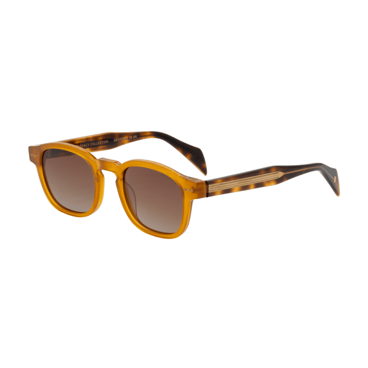 Beau: Lunettes de soleil de luxe Marron/Havane - Bleather Maroc