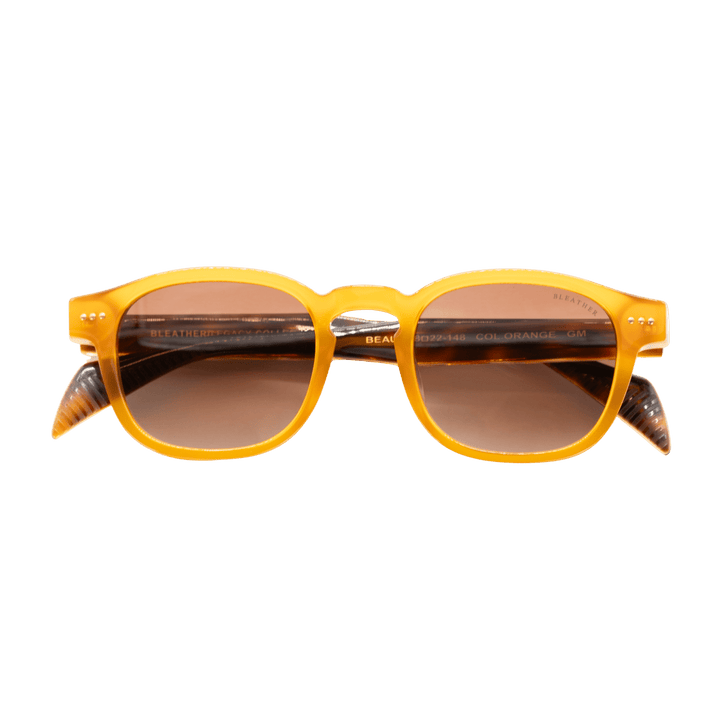 Beau: Lunettes de soleil de luxe Marron/Havane - Bleather Maroc