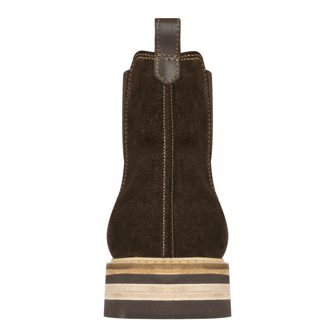 Berwick: Chelsea Boots Homme - Daim Marron - Bleather Maroc