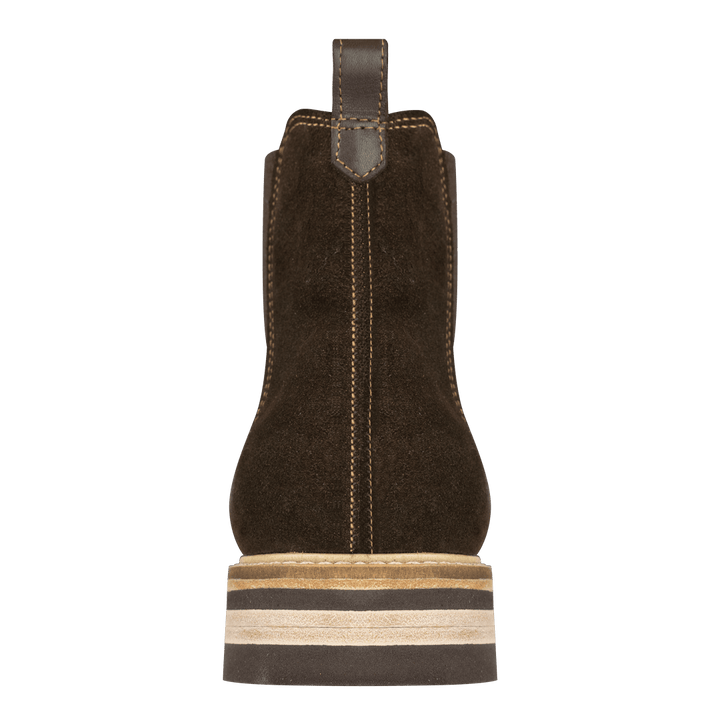 Berwick: Chelsea Boots Homme - Daim Marron - Bleather Maroc