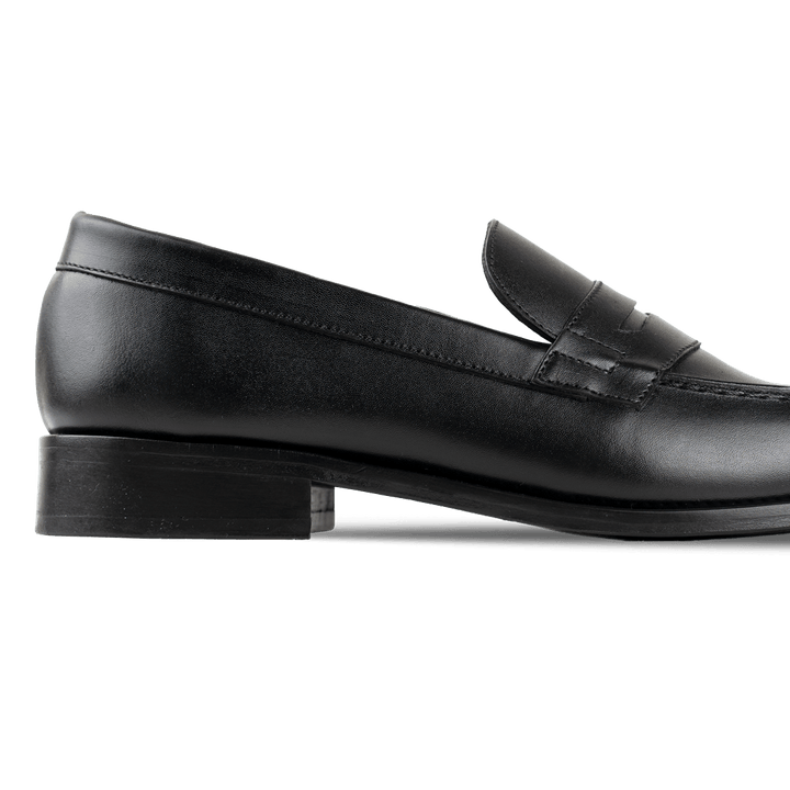 Beverley: Mocassin Homme - Cuir Noir - Bleather Maroc