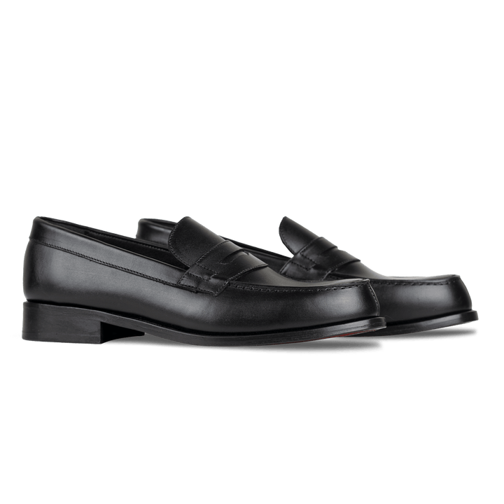 Beverley: Mocassin Homme - Cuir Noir - Bleather Maroc