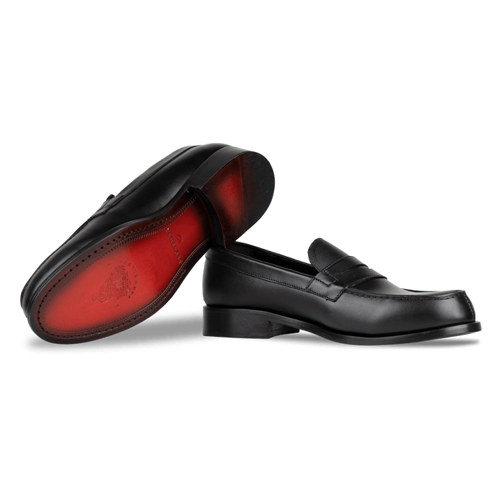 Beverley: Mocassin Homme - Cuir Noir - Bleather Maroc