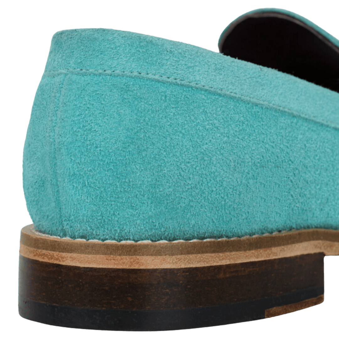 Beverley: Mocassin Homme - Daim Tiffany - Bleather Maroc