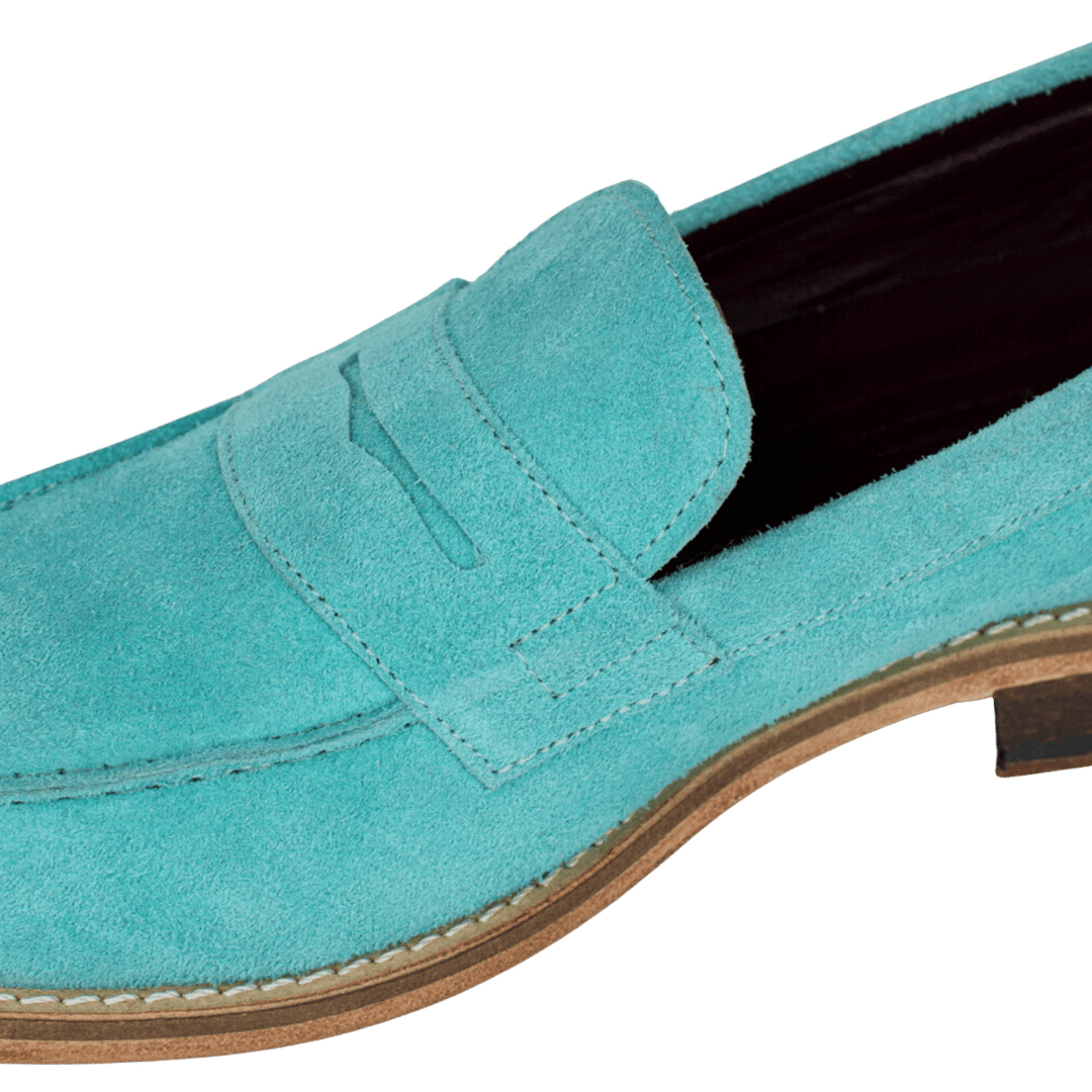 Beverley: Mocassin Homme - Daim Tiffany - Bleather Maroc