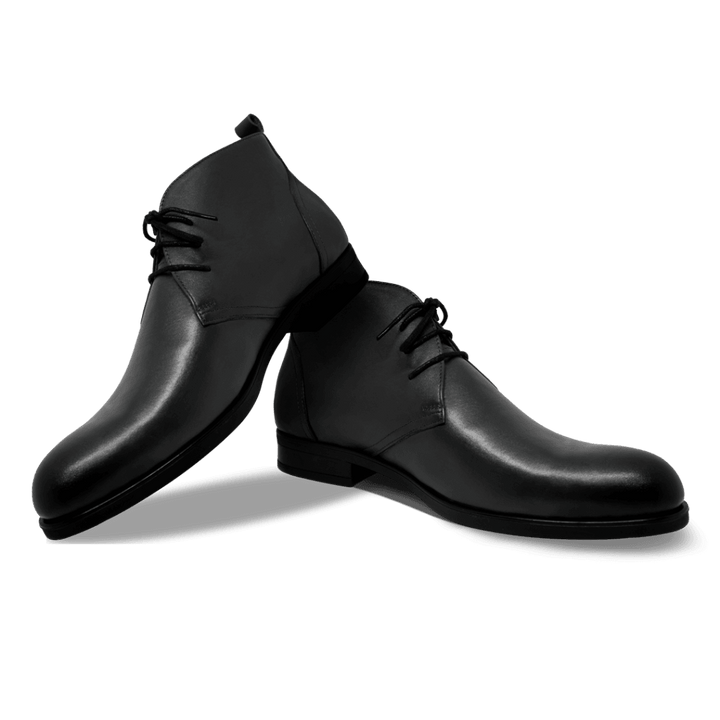 Birkenhead: Demi Bottes Homme - Caoutchouc Noir - Bleather Maroc