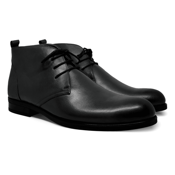 Birkenhead: Demi Bottes Homme - Caoutchouc Noir - Bleather Maroc