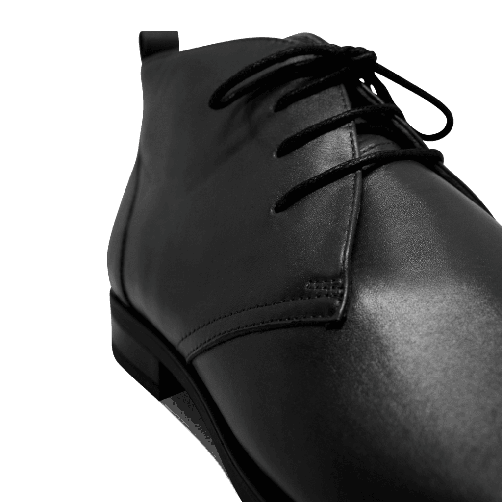 Birkenhead: Demi Bottes Homme - Caoutchouc Noir - Bleather Maroc