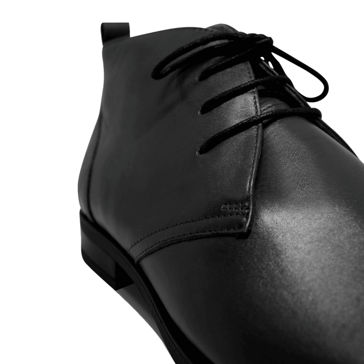 Birkenhead: Demi Bottes Homme - Caoutchouc Noir - Bleather Maroc