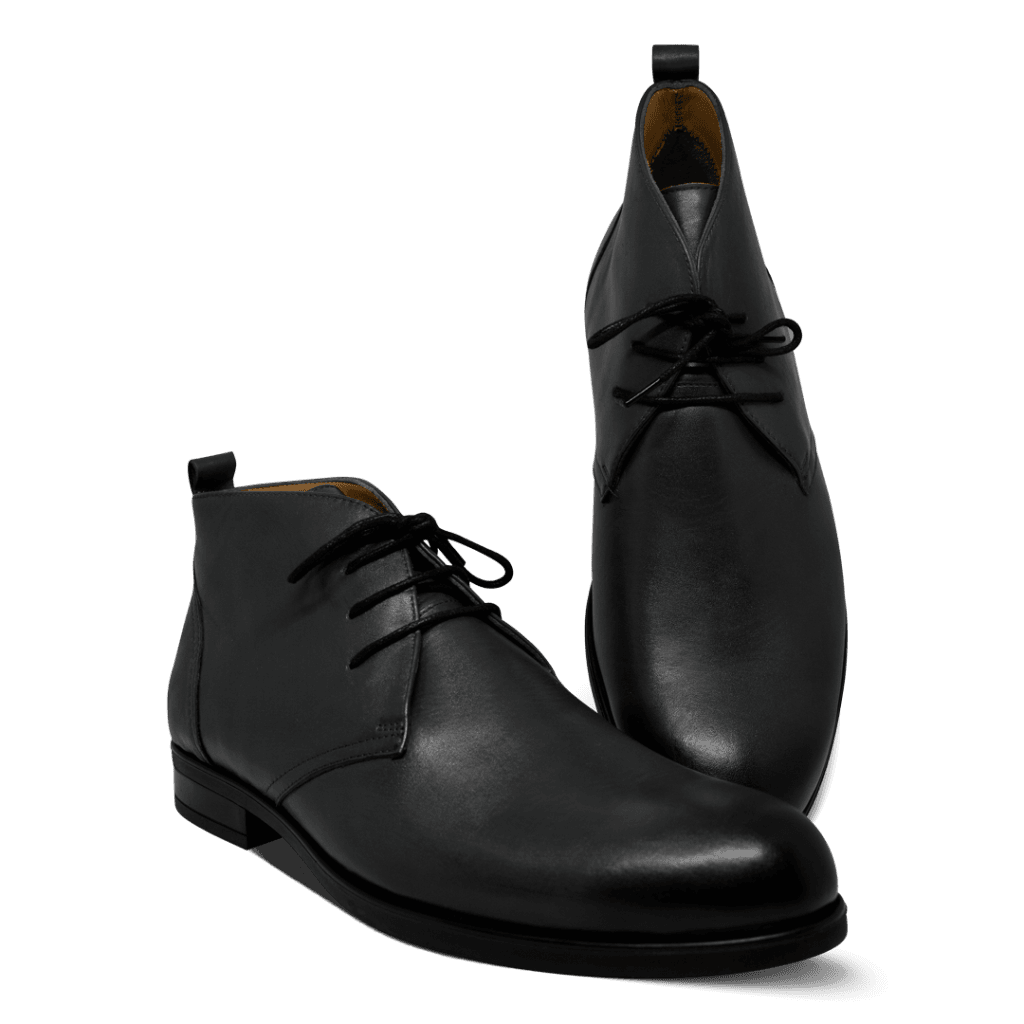 Birkenhead: Demi Bottes Homme - Caoutchouc Noir - Bleather Maroc