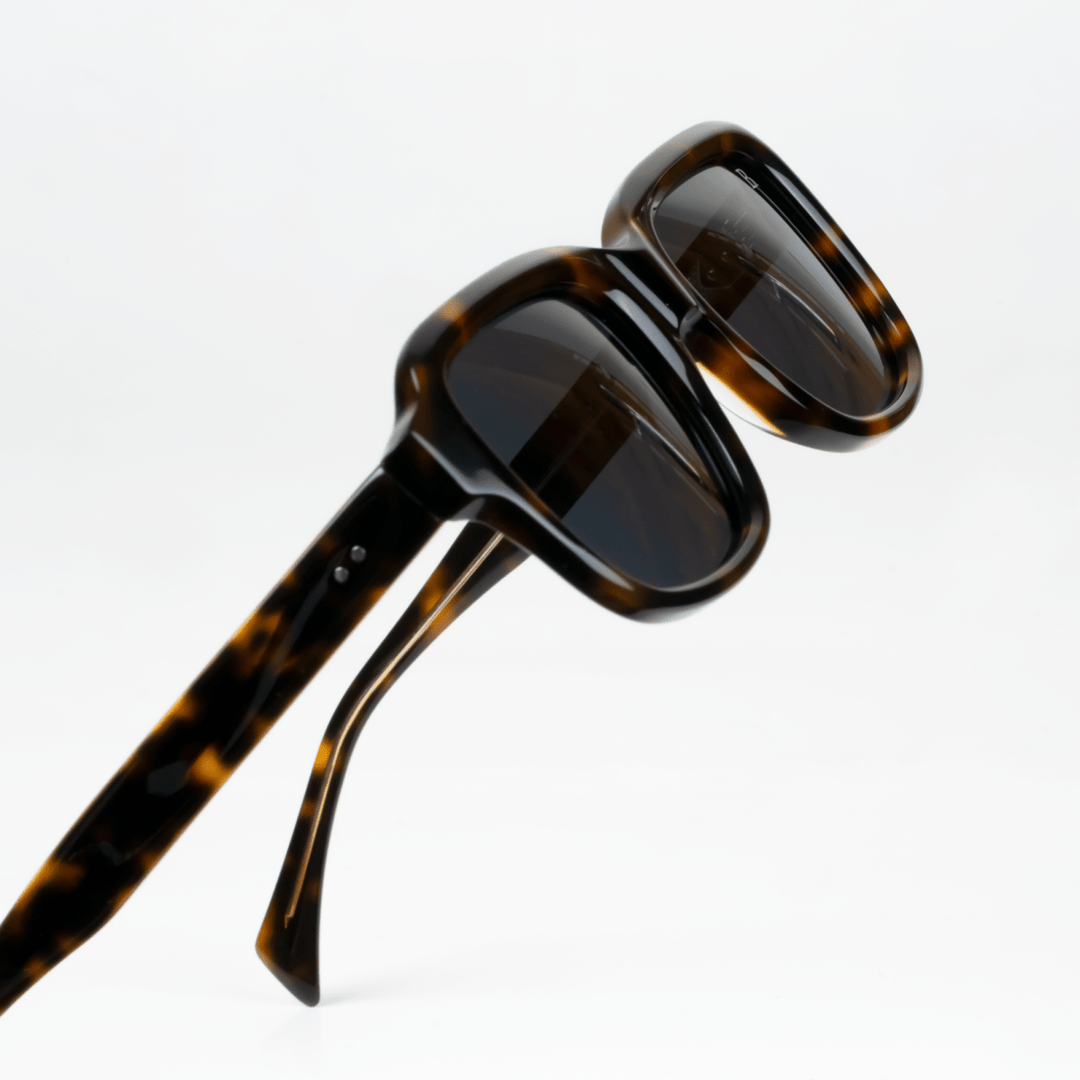 Bold: Lunettes de soleil de luxe Havane - Bleather Maroc