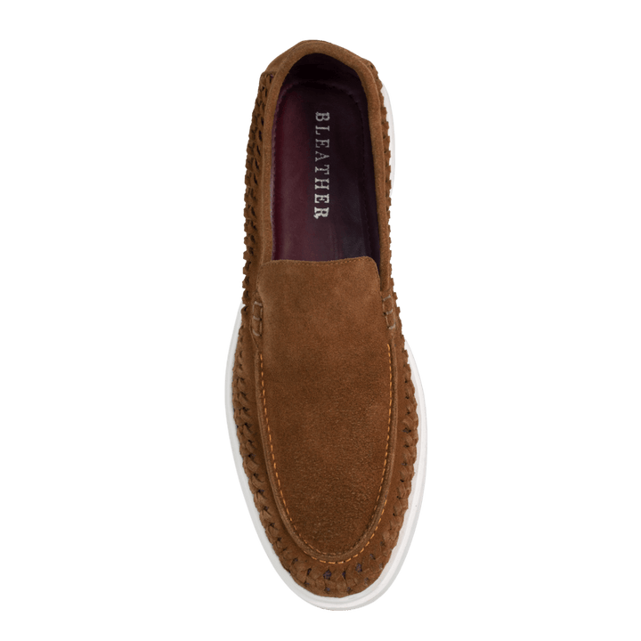 Boris : Mocassin Homme - Daim Camel - Bleather Maroc