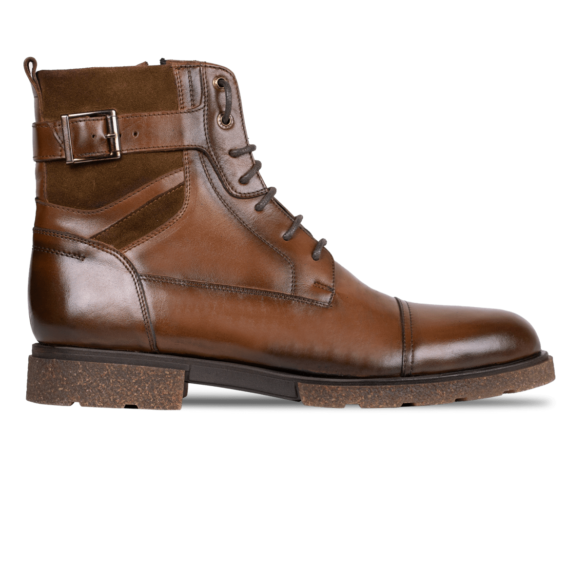 Bottes Lacets Marron Bradley pour Homme