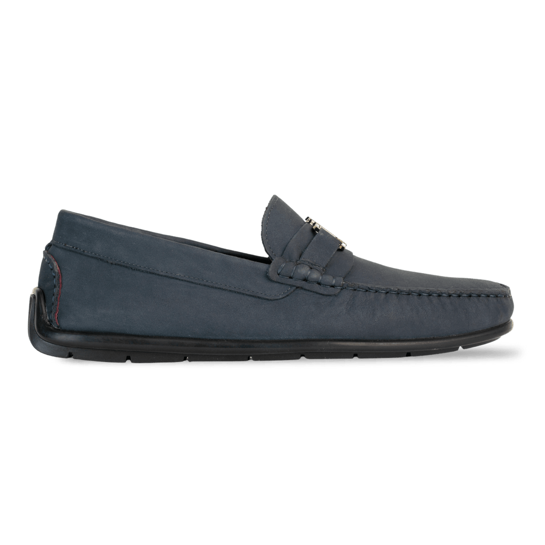 Brighton : Mocassin Homme - Nubuck Bleu Nuit - Bleather Maroc