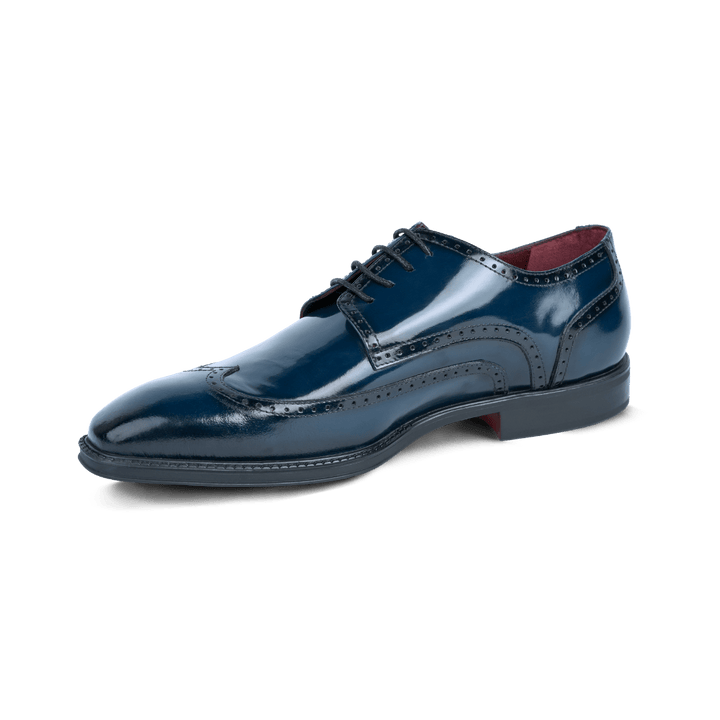 Brooks: Derby Homme - Cuir Bleu - Bleather Maroc