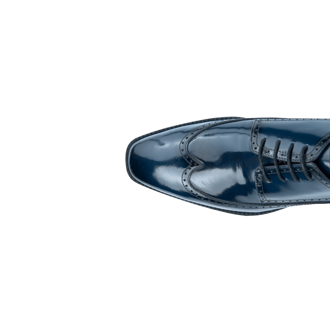 Brooks: Derby Homme - Cuir Bleu - Bleather Maroc